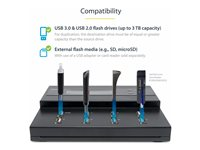 StarTech.com USB Duplicator - 1:7 - USB Flash Drives - Flash Drive Duplicator (USBDUPE17) - USB-stasjonsduplikator - 7 brønner - TAA-samsvar USBDUPE17