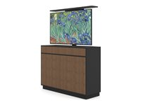 Multibrackets M - Kabinettenhet - Heis - for LCD-skjerm - design valnøtt - høy kvalitet MDF - hvit - skjermstørrelse: 55" 7350105215896