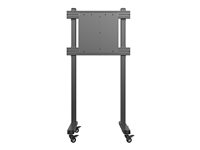 Multibrackets M Counterbalanced Floorstand - Monteringskomponent (hjulbasert gulvstativ) - for LCD-TV - stainless steel - svart 7350105214233