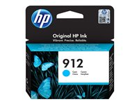 HP 912 - 2.93 ml - cyan - original - blekkpatron - for Officejet 80XX; Officejet Pro 80XX 3YL77AE#BGY