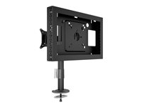 Multibrackets M - Monteringssett (skrivebordsklemmemontering, hus, VESA-plate, stativ) - dobbel rygg mot rygg - for digitalskiltings LCD-panel / LCD-skjerm - metall - svart - skjermstørrelse: 7"-13" - for Samsung QB13R, QB13R-T 7350105212802