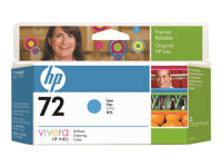 HP 72 - 130 ml - cyan - original - DesignJet - blekkpatron - for DesignJet T1100, T1100ps, T1200, T1200ps, T1300, T610, T620, T770, T790 C9371A