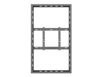 Multibrackets M Pro Series - Innhegning - lav profil - for digitalt skiltingspanel - medium - låsbar - stål - svart - skjermstørrelse: 65" - veggmonterbar 7350105211225