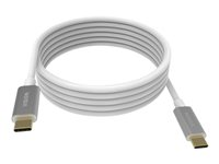 Vision - USB-kabel - USB-C (hann) til USB-C (hann) - USB 3.1 Gen 1 - 3 A - 4 m - hvit TC 4MUSBC