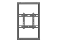 Multibrackets M Pro Series - Innhegning - lav profil - for digitalt skiltingspanel - liten - stål - svart - skjermstørrelse: 32" - veggmonterbar 7350105211065