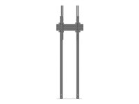 Multibrackets M Pro Dual Pole Floormount - Stativ - for LCD-skjerm - plastikk, aluminium, stål - svart - skjermstørrelse: 65"-90" - plassering på gulv 7350073738953