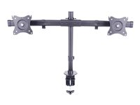 Multibrackets M Deskmount Basic Dual - Monteringssett (skrivebordsmontering) - for 2 LCD-skjermer - stål, høyverdig aluminium - svart - skjermstørrelse: 15"-27" - klemmemonterbar 7350073733309