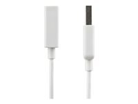 StarTech.com 1m White USB 2.0 Extension Cable Cord - A to A - USB Male to Female Cable - 1x USB A (M), 1x USB A (F) - White, 1 meter (USBEXTPAA1MW) - USB-forlengelseskabel - USB (hunn) til USB (hann) - USB 2.0 - 1 m - formstøpt - hvit - for P/N: MSDREADU2OTG, USBEXTPAA2MW, USBEXTPAA3MW, USBPAUB1MW, USBPAUB2MW, USBPAUB50CMW USBEXTPAA1MW