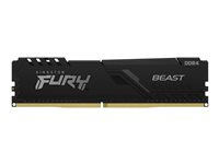 Kingston FURY Beast - DDR4 - modul - 8 GB - DIMM 288-pin - 1333 MHz / PC4-21300 - CL16 - 1.2 V - ikke-bufret - ikke-ECC - svart KF426C16BB/8