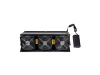 APC NetShelter CX Fan Booster Kit - Systemviftebrett - AC 100/120/200/208/220/230/240 V - svart - TAA-samsvar - for P/N: AR4024SPX429, AR4024SPX431, AR4024SPX432, NBWL0355A, SRT1000RMXLI, SRT1000RMXLI-NC AR4703