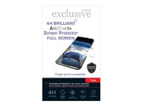Insmat Exclusive AntiShard+ - Skjermbeskyttelse for mobiltelefon - fullskjerm, 4 H Brilliant - film - gjennomsiktig - for Apple iPhone 13, 13 Pro, 14, 16e 861-1619