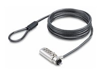 StarTech.com Slim Lock Noble Wedge Slot Compatible, 6.6ft Locking Cable - Sikkerhetskabellås - 2 m - TAA-samsvar SNBLC4D-LAPTOP-LOCK