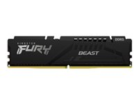 Kingston FURY Beast - DDR5 - sett - 64 GB: 2 x 32 GB - DIMM 288-pin - 3000 MHz / PC5-48000 - CL40 - 1.35 V - ikke-bufret - on-die ECC - svart KF560C40BBK2-64