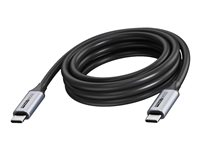 Vision - USB-kabel - USB-C (hann) til USB-C (hann) - USB 3.2 - 3 A - 4K 60Hz støtte - svart TC 15MUSBC/BL