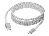 dbramante1928 re-charge - Lightning-kabel - USB hann til Lightning hann - 2.5 m - 100 % resirkulert plast, flettet kabel CB25ALGR7119