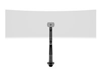 Multibrackets M - Monteringssett (skrivebordsklemmemontering, VESA-plate, enkeltarm med gasslløft) - leddelt - for buet LCD-skjerm - aluminium - svart - skjermstørrelse: 49" - for Samsung Odyssey G9 (49 tommer) 7350105213281