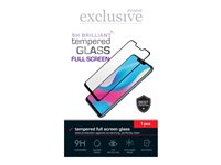 Insmat Exclusive - Skjermbeskyttelse for mobiltelefon - full skjerm - 2.5D - glass - rammefarge svart - for Google Pixel 8a 861-1553
