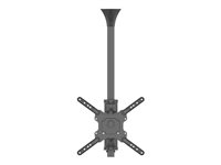 Multibrackets M Ceiling Mount Pro MBC1F - Brakett - for LCD-skjerm - plastikk, aluminium, stål - svart - skjermstørrelse: 17"-42" - takmonterbar 7350073736423