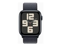 Apple Watch SE (GPS + Cellular) - 2. generasjon - 44 mm - midnattsaluminium - smartklokke med sportssløyfe - myk dobbeltlagsnylon - blekk - håndleddstørrelse: 130-200 mm - 32 GB - LTE, Wi-Fi 4, Bluetooth - 4G - 33 g MXGN3QN/A