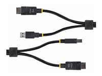 StarTech.com 6ft (1.8m) DisplayPort and USB 5Gbps KVM Cable - Tastatur / video / musekabel (KVM) - DisplayPort, USB-type A (hann) til DisplayPort, USB Type B (hann) - 1.8 m - 4K 60Hz støtte, HDR10-støtte - svart DU1226-KVM-CABLE