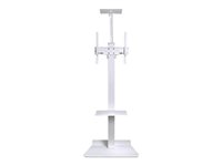 Multibrackets M - Stativ - for interaktiv whiteboard - hvit - skjermstørrelse: 42" - monteringsgrensesnitt: 400 x 400 mm - plassering på gulv 7350073732364