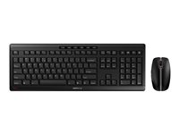CHERRY STREAM DESKTOP - Tastatur- og mussett - trådløs - 2.4 GHz - Engelsk - tastsvitsj: CHERRY SX - svart JD-8500EU-2