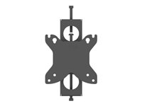 Multibrackets M Pro - Monteringskomponent (skjermmontering) - for LCD-skjerm - stål - svart - skinnemontering 7350073736294
