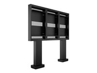 Multibrackets M - Monteringssett (totem) - for 3 LCD-skjermer - svart - skjermstørrelse: 55" - monteringsgrensesnitt: 1186 x 560 - veggmonterbar - for Samsung OH55A-S, OH55F 7350022736603