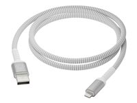dbramante1928 re-charge - Lightning-kabel - USB hann til Lightning hann - 1.2 m - 100 % resirkulert plast, flettet kabel CB12ALGR7115