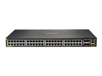 HPE Aruba Networking CX 6200F 48G Class 4 PoE 4SFP 370W Switch - Switch - Max. Stacking Distance 10 km - L3 - Styrt - 48 x 10/100/1000 (PoE+) + 4 x 100/1000 SFP - front og side til bakside - rackmonterbar - PoE+ (370 W) S0M84A#ABB