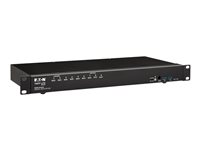 Eaton Tripp Lite series DisplayPort/USB KVM Switch 8-Port with Audio/Video and USB Peripheral Sharing, 4K 60 Hz, 1U Rack-Mount - KVM / lyd / USB-svitsj - 8 x KVM/lyd/USB - 1 lokalbruker - rackmonterbar B024-DPU08