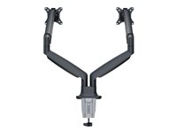 Multibrackets M Deskmount Spring Dual - Monteringssett (skrivebordsmontering) - for 2 LCD-skjermer - stål, høyverdig aluminium - svart - skjermstørrelse: 15"-27" 7350073733286