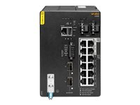 HPE Aruba 4100i - Switch - 8 x 10/100/1000 (PoE Class 4) + 4 x 10/100/1000 (PoE Class 6) + 2 x SFP+ - DIN-skinnemonterbar - PoE Class 4 / PoE Class 6 JL817A