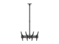 Multibrackets M Pro MBC2UPV - Monteringssett (takmontering) - modulær - for 2 LCD/plasma-paneler - 200/300/400 - plastikk, aluminium, stål - svart - skjermstørrelse: 43"-50" 7350105216343