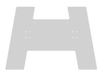 Multibrackets M - Monteringskomponent (gulvplate) - for displaystativ - stål - hvit 7350073738502