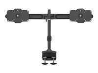 Multibrackets M - Monteringssett - dobbelt skrivebordsklemme - for 2 skjermer - aluminium, stål - svart - skjermstørrelse: 24"-32" - skrivebordsmonterbar 7350105210365