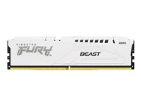 Kingston FURY Beast - DDR5 - modul - 16 GB - DIMM 288-pin - 3000 MHz / PC5-48000 - CL36 - 1.35 V - ikke-bufret - on-die ECC - hvit KF560C36BWE2-16