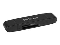 StarTech.com USB Memory Card Reader - USB 3.0 SD Card Reader - Compact - 5Gbps - USB Card Reader - MicroSD USB Adapter (SDMSDRWU3AC) - Kortleser (MMC, SD, microSD, SDHC, microSDHC, SDXC, microSDXC) - USB 3.0/USB-C SDMSDRWU3AC