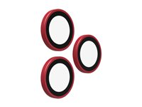 ZAGG InvisibleShield Premium GL - Linsebeskytter for mobiltelefon - rød - for Apple iPhone 15 Pro, 15 Pro Max, 16 Pro, 16 Pro Max, 17 Pro, 17 Pro Max 200119644