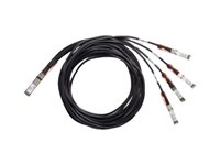 Cisco 100GBase Passive Copper Splitter Cable - Nettverksplitter - QSFP til SFP25G - 5 m - passiv - gjenfabrikert - for Nexus 3232C, 93108TC-EX, 93180LC-EX, 93180YC-FX, 9336C-FX2, X97160YC-EX; UCS C4200 QSFP4SFP25GCU5M-RF
