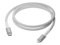 dbramante1928 re-charge - Lightning-kabel - 24 pin USB-C hann til Lightning hann - 1.2 m - 100 % resirkulert plast, flettet kabel CB12CLGR7117