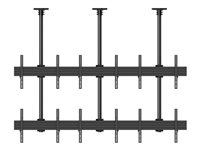 Multibrackets M Pro MBC3X2U2 - Monteringssett (takmontering) - for 12 LCD-skjermer - aluminium, stål - svart - skjermstørrelse: 40"-65" - takmonterbar 7350073733606