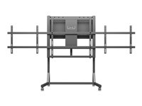 Multibrackets M Motorized Floorstand Dual Screen SD - Stativ - motorisert - for 2 LCD-skjermer - svart - skjermstørrelse: inntil 84" - plassering på gulv 7350105210440