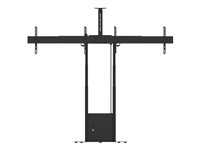 Multibrackets M Motorized Floorbase - Elektrisk løfteinnretning - for 2 LCD-skjermer / videokonferansekamera - svart - skjermstørrelse: 40"-65" - plassering på gulv 7350073739004