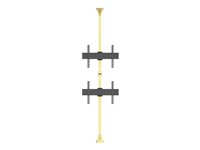 Multibrackets M Floor to Ceiling Mount Pro MBFC2U - Monteringssett (gulv-til-tak-feste) - for 2 LCD-skjermer - aluminium, stål - messing - skjermstørrelse: 40"-65" 7350073735730