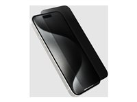 OtterBox Premium Pro - Skjermbeskyttelse for mobiltelefon - glass - med personvernsfilter - blank - for Apple iPhone 16 Pro 77-96219