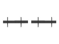 Multibrackets M - Monteringssett (dobbelskjermfeste) - for 2 LCD-skjermer - stål - svart - skjermstørrelse: 40"-65" - vognmonterbar 7350073738434