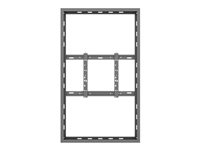 Multibrackets M Pro Series - Innhegning - lav profil - for digitalsignerings-LCD-panel - medium - låsbar - stål - svart - skjermstørrelse: 55" - veggmonterbar 7350105211188
