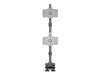 Multibrackets M - Monteringssett (klemme, stativ) - for 2 LCD-skjermer - aluminium, stål - svart - skjermstørrelse: 24"-32" - skrivebordsmonterbar 7350105212727