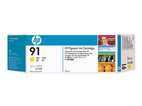 HP 91 - 775 ml - gul - original - DesignJet - blekkpatron - for DesignJet Z6100, Z6100ps C9469A